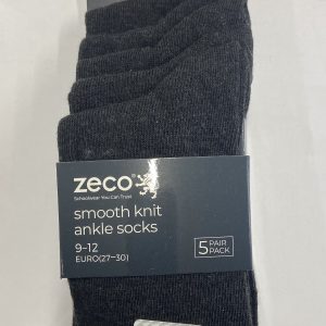 Grey Smooth knit ankle socks - 5 pack