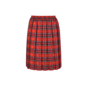 Eatock Red Tartan Skirt