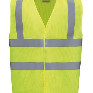 Hi-vis flame-retardant anti-static waistcoat (HVW100ASFR)